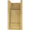 Ekena Millwork 8"W x 8"D x 16"H Wide New Brighton Rough Cedar Woodgrain TimberThane Corbel, Primed Tan CORUR08X08X16NEBRCPR - alternate 5